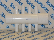 672-4340 Air Manifold: 1"slip x 1"spigot w/ 8 3/8" barbs