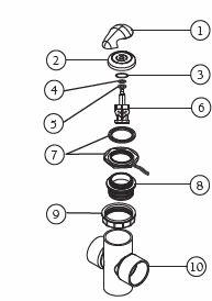 6540-363 Diverter Knob all 2007+ 780 Series