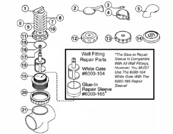 6540-861 Diverter Nut all models up to 2003