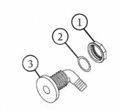 6540-252 Air Injector: Nut (1995+)