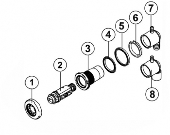 6540-647 Jetback: .5" Slip Fluidix ST Jet (2001+)