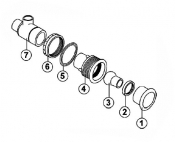 6540-658 Retainer Ring: Whirlpool Jet (1989-1996)