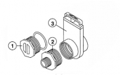 6540-244 Adapter: SUNDANCE® Drain Valve Assembly .75" MHT x 1.5" MIPT (up to 2003)