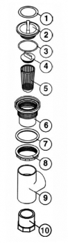 6540-305 Top Cap: SunScents Dispenser Assembly (1999+)