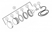 6540-454 Green Lens: Standard Light Assembly (2005-2007)