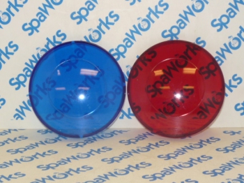6560-268 Light Lens Set (Red and Blue): Aquaquip Light Lens (1984-1993)