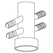 Manifold: Water 4 Port 3/4in x