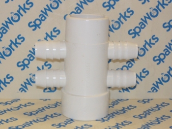 Manifold: Water 1.5" with 4 3/4in Barbs