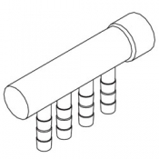 Manifold: Air 4 Barb 3/8in x 1