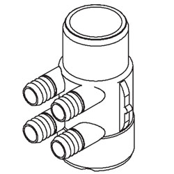 Manifold: Water 4 Port 3/4in